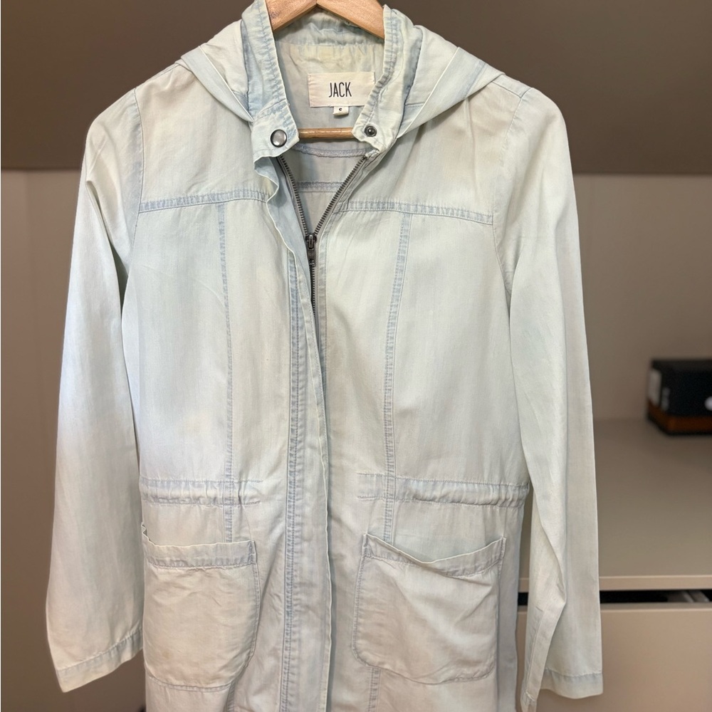 Jack by BB Dakota Women's Light Blue Utility Jacket, S